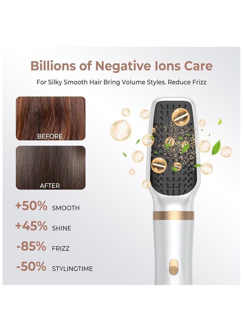 PANDA JOJO 5 in 1 Hair Dryer Brush Set, Blow Dryer Brush with Air Style Wrap Hair Styler, Negative Ionic Magic Style Set, Detachable Air Curler for Volumizer, Straightener, Drying - Image 2